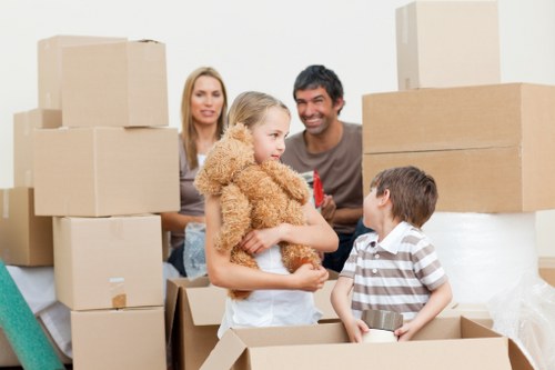 Household furniture being loaded for removals in To