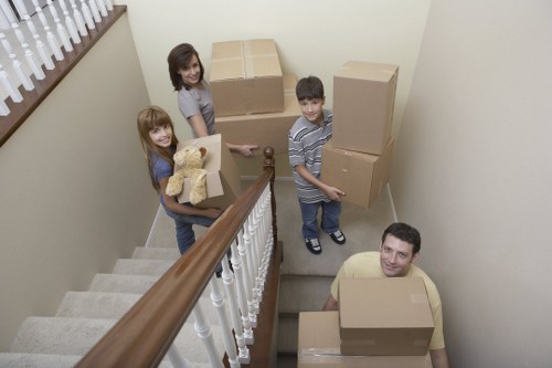 House move planning and furniture protection illustration